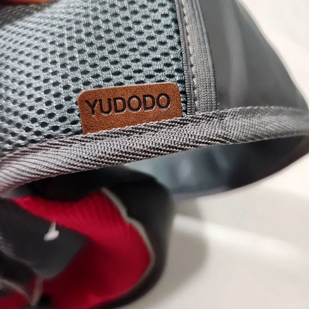 Yudodo Pet Carrier Bag Dog Cat Travel Bag Padded Strap Small Color Pink And Gray